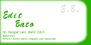 edit bato business card